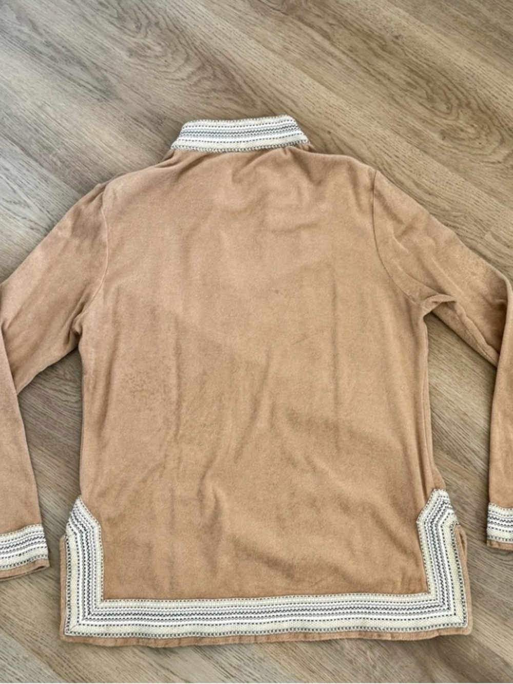 🏝️TORY BURCH🏝️TAN COTTON TUNIC - Picture 3 of 4